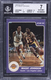 1984-85 Star #172 Magic Johnson – BGS NM 7